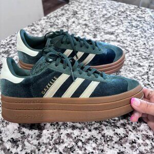 Adidas Gazelle Bold Mineral Green Size 6.5 (fits like a 7)